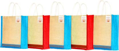 INDOZY Jute Lunch bag plain 3pc set Lunch Bag