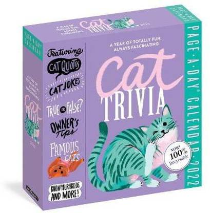 2022 Cat Trivia Color Page-A-Day Calendar