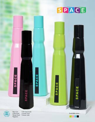 Hexa Space Big Design 1000ml Water Bottle Multi code#01 (PackOf 5) 5000 ml Bottle