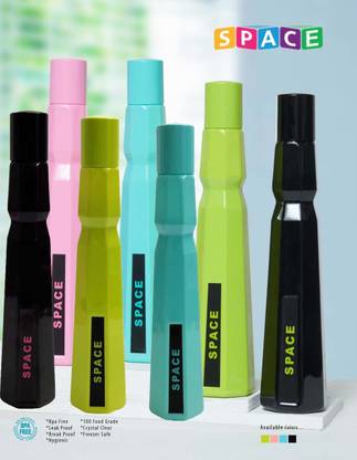 Hexa Space Big Design 1000ml Water Bottle Multi code#01 (PackOf 7) 7000 ml Bottle