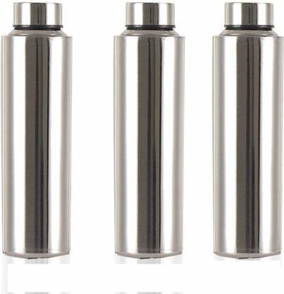 Aquasleri 1000 ml Steel Fridge Water Bottle for, school, office, ,(pack of 3) 1000 ml Bottle