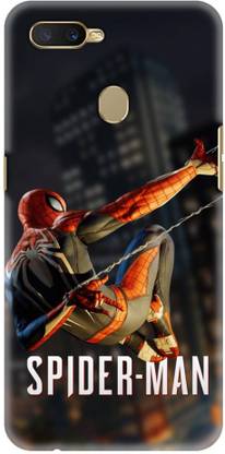 NDCOM Back Cover for OPPO A5s Spider Man Printed