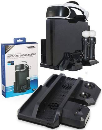 NEW WORLD PS4 Fat PS4 Slim PS4 Pro Multifunction Vertical stand, Cooling Fan,Controller Charger Ps move controller charger For All PS4 model Charging Station