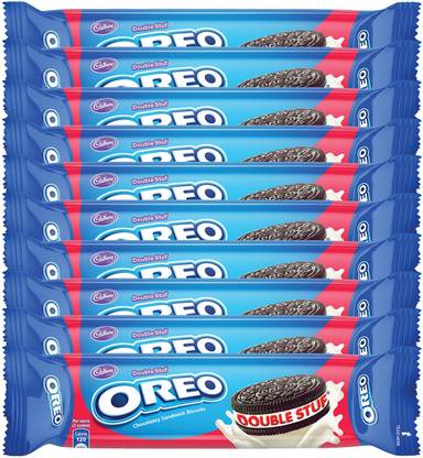 Cadbury Oreo Double Stuff Chocolatey Biscuits Cream Sandwich Biscuit