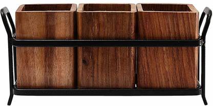 WORKPLACE Wooden, Iron Cutlery Set