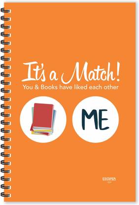 ESCAPER Its a Match !! Quotes Diary (Ruled - A5 Size - 8.5 x 5.5 inches), Slogan Diary, Quotes on Diary, Funny Quotes Notepad A5 Diary Ruled 160 Pages