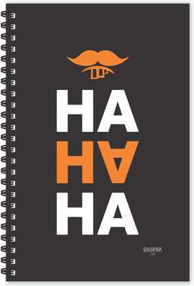 ESCAPER HA HA HA Quotes Diary (Ruled - A5 Size - 8.5 x 5.5 inches), Slogan Diary, Quotes on Diary, Funny Quotes Notepad A5 Diary Ruled 160 Pages
