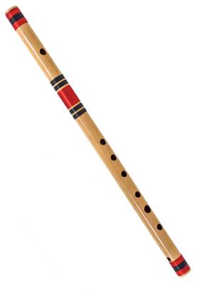 Tansen Instruments C Natural Medium Professional Flute, 19 inches with Free Carry Bag Bamboo Flute