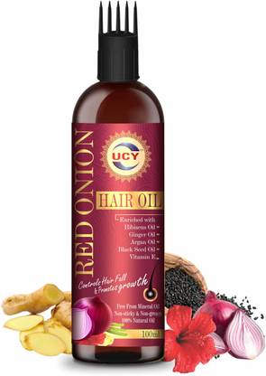 UCY Onion Hair Oil for Hair Growth with Onion & Black Seed for Hair Fall Control Hair Oil
