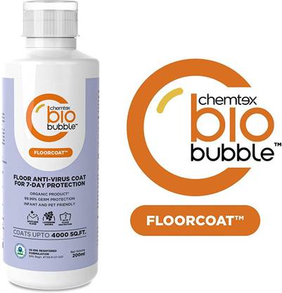 chemtex BioBubble FloorCoat – Floor Antimicrobial Coating for 7 Days Pack-2 Sanitizer Spray Bottle