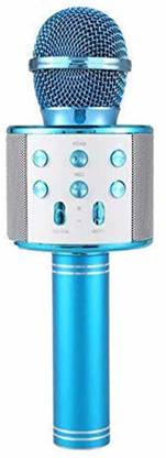 STAR WORLD Bhawna Best Quality Small Shape Microphone Bluetooth Speaker for Karaoke mic microphone for kids/ Singer Microphone Microphone 858