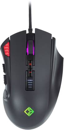 Cosmic Byte Equinox Gamma 16000DPI 12 Buttons, Pixart PAW3389 Wired Ambidextrous Optical  Gaming Mouse