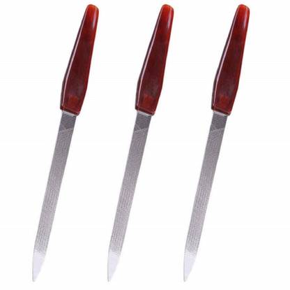 Top Select 3 pcs Standard Nail Filer For Manicure and Pedicure(Set of 3)