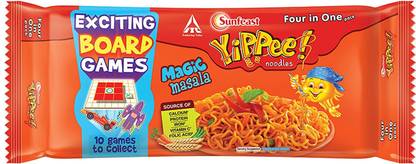 Sunfeast YiPPee! magic masala noodles four in one pack 280 gm Instant Noodles Vegetarian