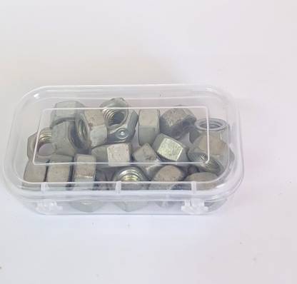 Hardware Nut Hexogon Nuts Thread 9mm (20pcs) (Silver)