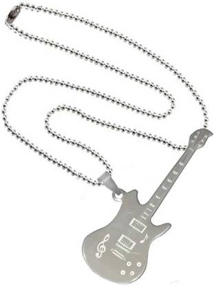 ROYALSHOP GUITAR LOCKET SET 1 Silver Metal Locket Set