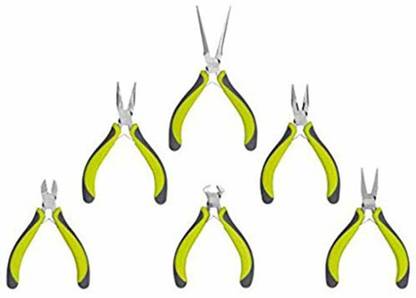 DIY Crafts Flat Round Nose Pliers Wire Side Cutters Beading Jewellery Making Punch Plier