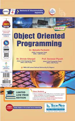 Object Oriented Programming NEW Syllabus 2021(Savitribai Phule Pune University Electronics & Telecommunication(E&TC) Sem 4