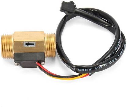 SunRobotics Water Flow Sensor Brass Metal 1/2 Inch Flow Sensor