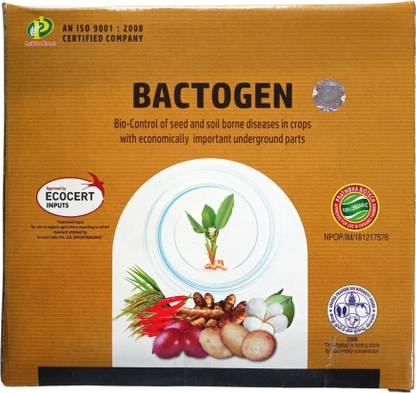 BACTOGEN Bio Control, Stem and Fruit Rot Control, Seed Treatment, Soil Application, Soil Drenching (1KG) Manure