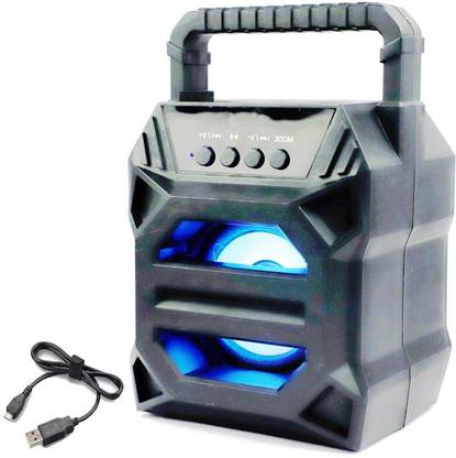 MANTICORE WS-02 3D LED Colorful Light Dynamic Premium Sound Quality Wireless/Wire rechargeable portable Fully Multimedia Speaker Fully Compatible Mobile|Laptop|Computer|Tablet All Bluetooth Device Supported 10 W Bluetooth Speaker