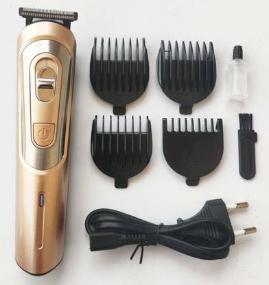 Profiline professional hair clipper trimmer for men and women,beard trimmer for boys,120 min running with charging indicator and usb charger, lithium battery for long battery life Runtime: 120 min Trimmer for Men & Women (GOLD) Trimmer 60 min  Runtime 1 Length Settings