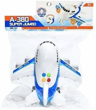 ilaviz Super Jumbo Aeroplane Toys Airbus Toy With Music Light 360 Degree Rotation
