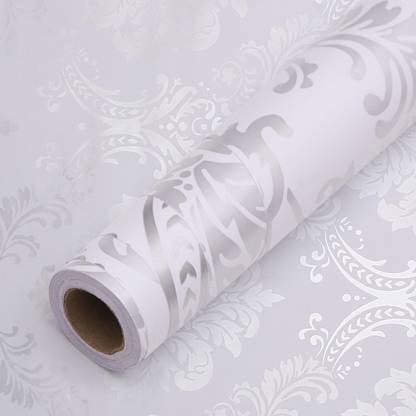 iSpace 45 cm x 16 cm Waterproof Floral & Botanical Vinyl Wallpaper