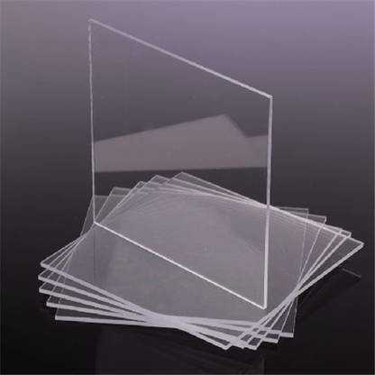 laxmi acrylic Craft Acrylic Sheet Board Glass Transparent Clear Plexiglass Size: 12"x12" 2mm Thicknessfor Glass Painting, Craft and DIY Project 12x12 inch Acrylic Sheet (2 mm pack of 02) 12 inch Acrylic Sheet