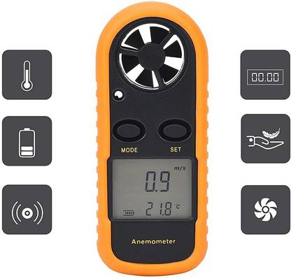 LINER BOUTIQUE anemometer wind speed meter With LCD Backlight Portable Digital Digital  Anemometer