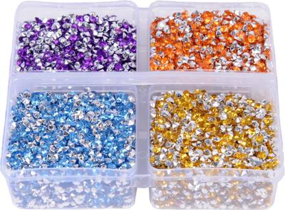 Vardhman Jarkan shining stones, 2.80mm, 10000 pcs , 4 colors, used in jewelley , dresses, suits & sarees, paintings