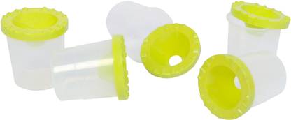 Vardhman 5 Piece Children's No Spill Paint Cups,Prevent Spills and Keep Paint Stored Safely Away.