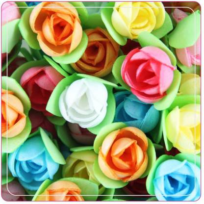 Foodecor Professionals Wafer Flowers (Rose With Triangular Leaf)- 50pcs -BV 2730 Sugar Paste