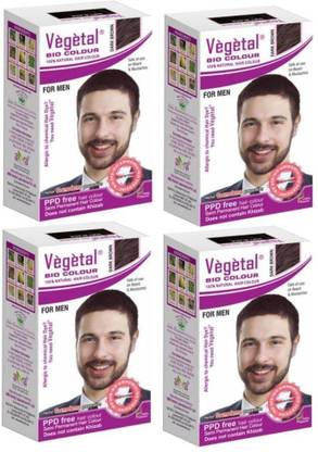 VEGETAL Bio Colour Dark Brown (pack of 4) , Brown