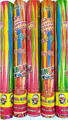Jiyan Enterprise 5 stick Scented Colorful Smoke Bomb For Holi, Photography Holi Color Powder Pack of 5