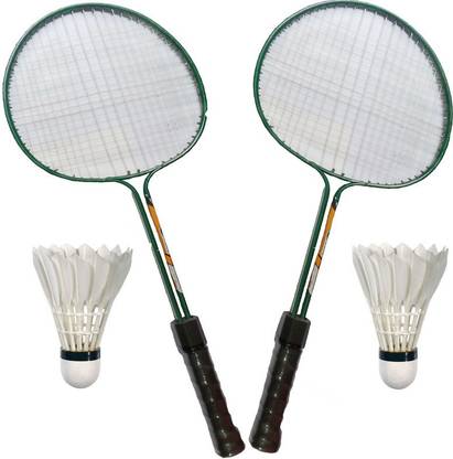 Uliteq Extra Super Power Body Batminton Racket With Two Shuttles Durable Net String For Sports Child Badminton Kit