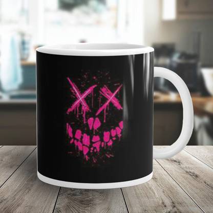 Flipkart SmartBuy Pink Devil Face Ceramic Coffee Mug