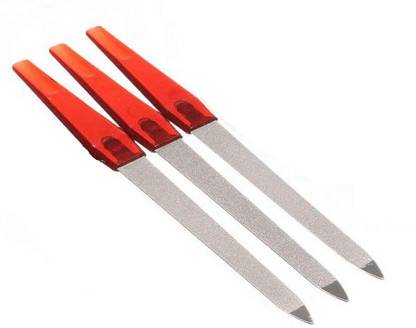 Ghelonadi 3 PCS Nail Files Remover Pedicure Double-Sided Metal Nail Tools Polishing Set Nails Shaper