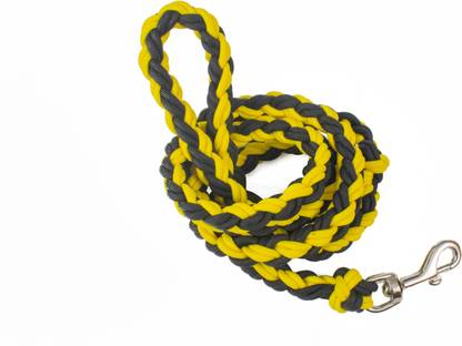 Paracraft Dog Leash for Walking Running Training, Comfortable Heavy Duty Paracord Leash 1.2M Long- YELLOW LAZY MAN Dog Collar & Leash