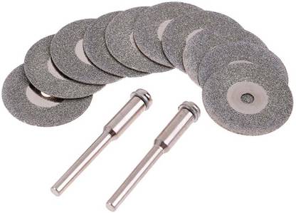 uptodatetools 10Pcs 22mm Diamond Cutting Wheel Saw Blades Cut Off Discs For Rotary Power Tool Rotary Bit Set