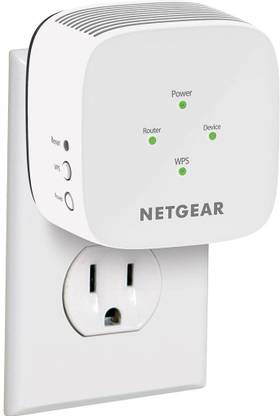 NETGEAR ex6110-100ins WiFi Range Extender 2.4 GHz, 5 GHz 1200 Mbps Wifi Speed Dual Band Internal Antenna Ethernet (Cable Broadband)