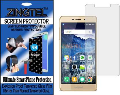 ZINGTEL Tempered Glass Guard for COOLPAD MEGA 2.5D (Flexible, Unbreakable)