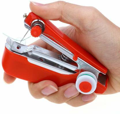 Be Sure Mini Manual Stapler Style Hand Sewing Machine Clothes Stitch Handheld Cordless, Stapler Sewing Machine