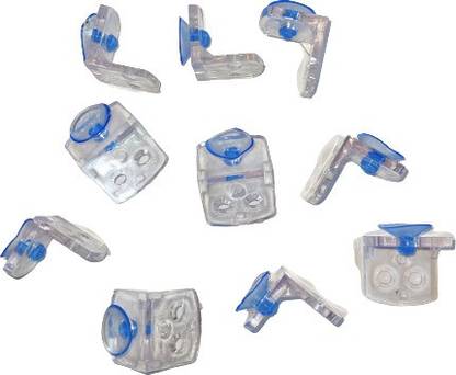 RiseOm L Button for Glass Pack of 100 Pcs 0 Shelf Bracket