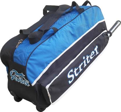 Giftadia 30 Inch Cricket/Hockey/Football/Travel Trolley Kit Bag-Blue