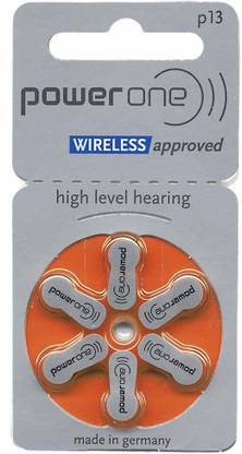 POWERONE Size p13 Hearing Aid Battery (1 Packets = 6 batteries) Stethoscope Case