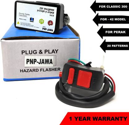 DESIKARTZ Front, Rear Flasher Indicator Light for Mahindra Jawa