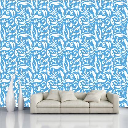 Luxury Decorative Blue Wallpaper