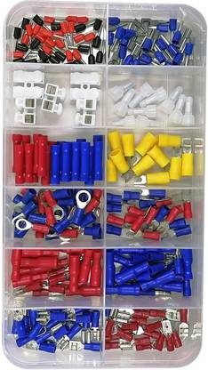 RPI SHOP 247 pcs Wire Crimp Connectors Terminal Kit, Insulated Electrical Wire Connectors Set, For Automobile, Home Wiring, DIY Projects Wire Connector Kit Wire Connector