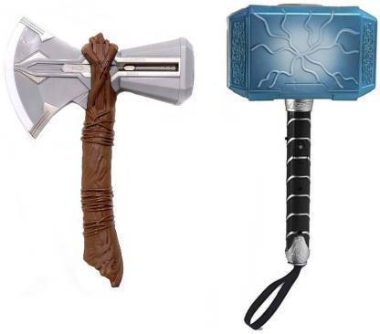 The Simplifiers Combo Pack of Thor Lightning Hammer and Storm Breaker Axe Toy